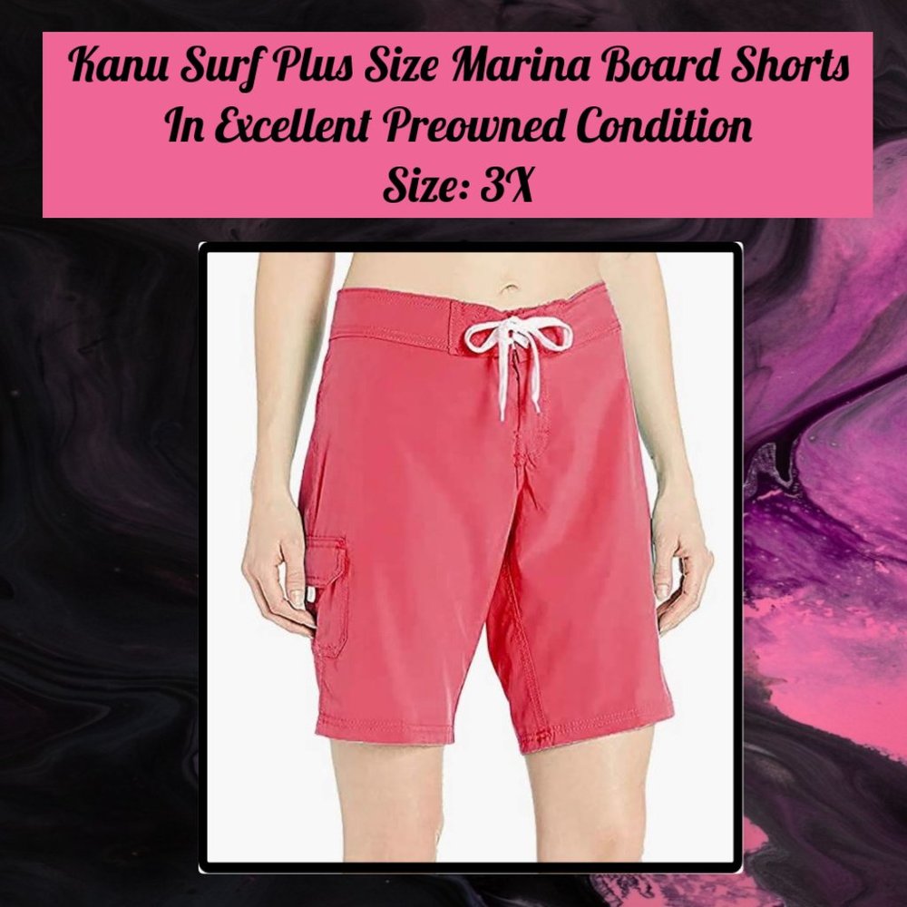 Kanu Surf Plus Size Marina Board Shorts 3X